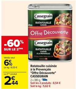 Ratatouille offre à 6,1€ sur Carrefour Drive