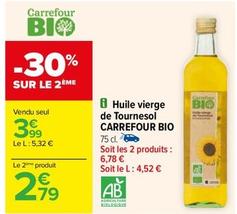 Huile d'olive extra vierge offre à 3,99€ sur Carrefour Drive