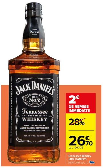 Whisky offre à 26,7€ sur Carrefour Drive