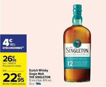 Whisky offre à 26,95€ sur Carrefour Drive