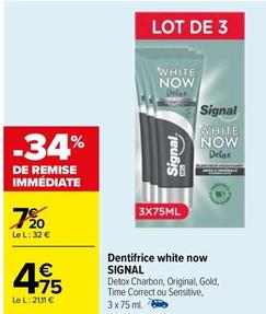 Dentifrice offre à 4,75€ sur Carrefour Drive
