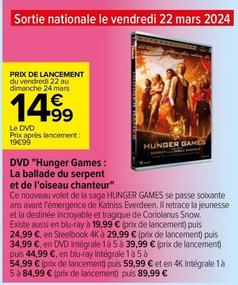 Dvd offre à 14,99€ sur Carrefour Drive
