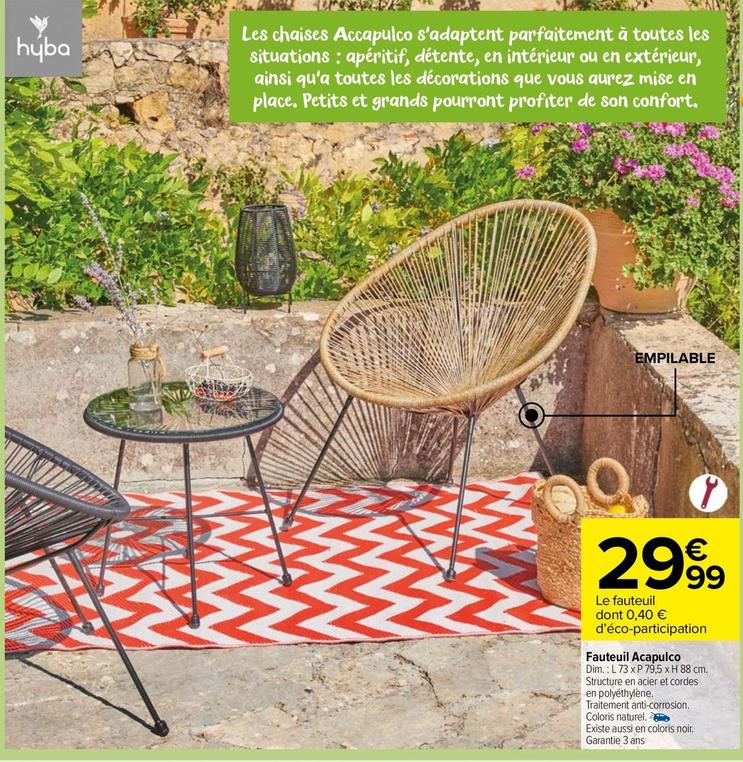 fauteuil de jardin