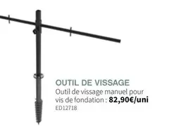 Outil De Vissage Manuel Pour Vis De Fondation offre à 82,9€ sur VM