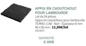 Appui En Caoutchouc Pour Lambourde offre à 11,9€ sur VM