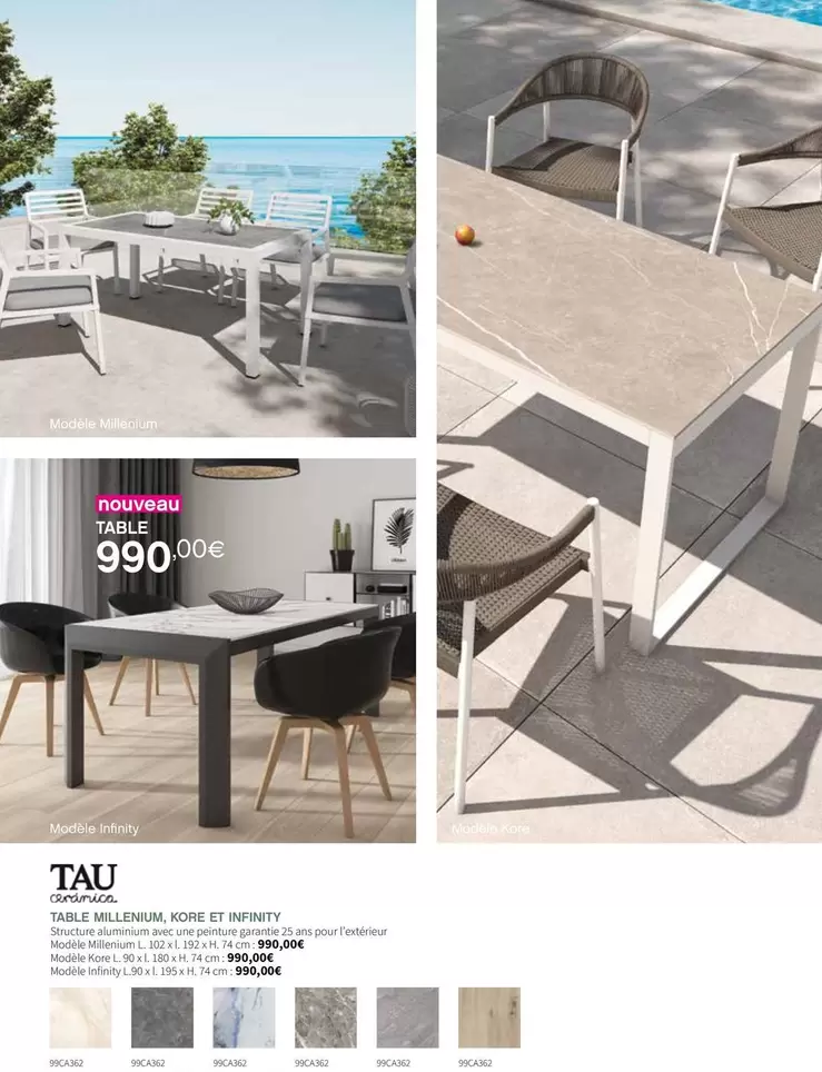 Table De L'ilemax Mode Ii Enfinity offre à 990€ sur VM