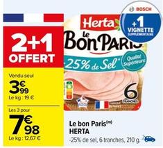 Jambon offre à 3,99€ sur Carrefour Express