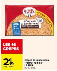 Crêpes offre à 2,19€ sur Carrefour Express