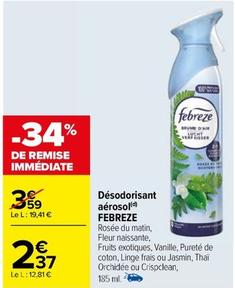Désodorisant offre à 2,37€ sur Carrefour Express