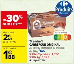 Tiramisu offre sur Carrefour Express
