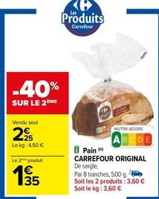 Pain de seigle offre à 2,25€ sur Carrefour City