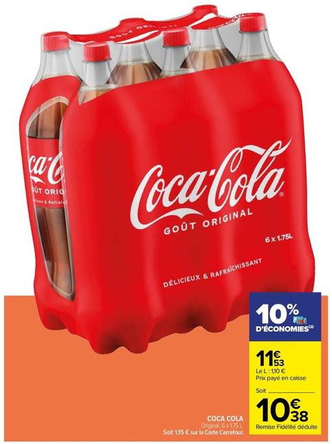 Coca-cola offre à 11,53€ sur Carrefour City