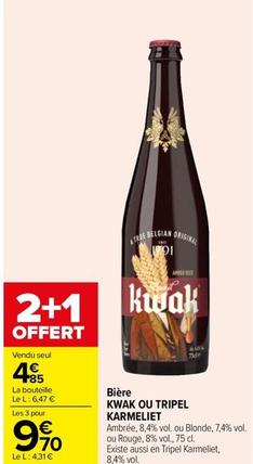 Bière offre à 4,85€ sur Carrefour Contact