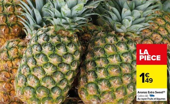 Ananas offre sur Carrefour Contact
