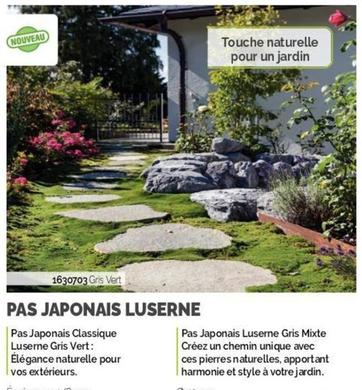 Pas Japonais Luserne offre sur Doras