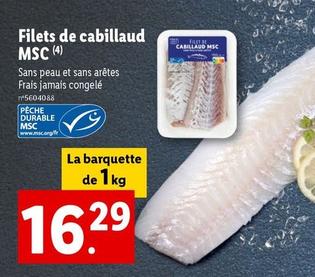 Filets De Cabillaud Msc