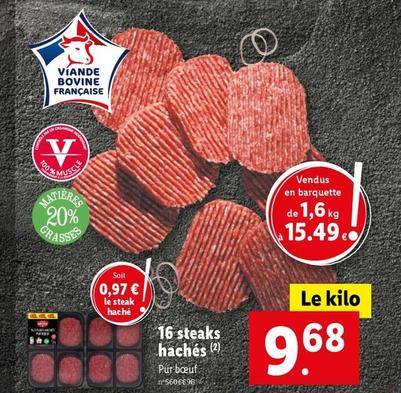 L'Étal Du Boucher - 16 Steaks Hachés