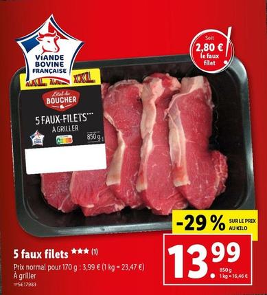 L'Étal Du Boucher - 5 Faux Filets