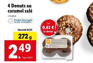 4 Donuts Au Caramel Salé