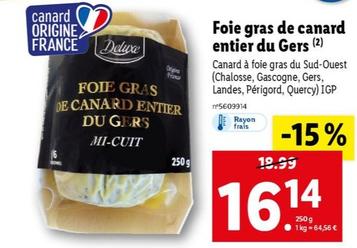 Deluxe - Foie Gras De Canard Entier Du Gers