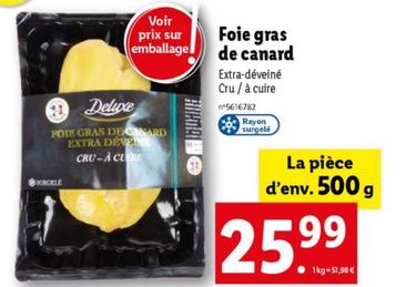 deluxe - foie gras de canard
