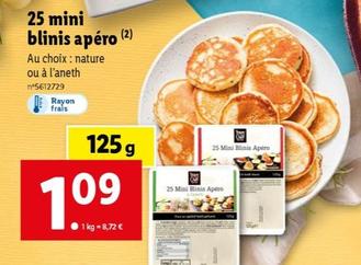 25 Mini Blinis Apéro