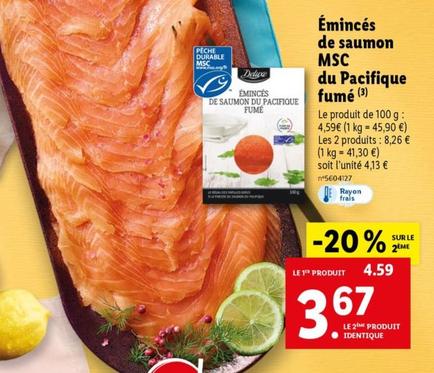 Deluxe - Émincés De Saumon Msc Du Pacifique Fumé