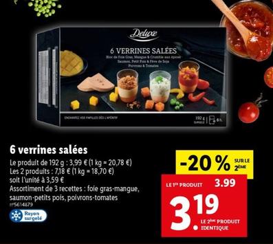 6 Verrines Salées