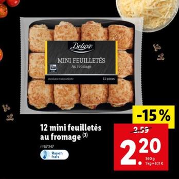 Deluxe - 12 Mini Feuilletés Au Fromage