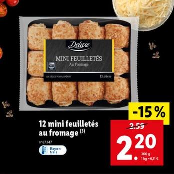 deluxe - 12 mini feuilletés au fromage