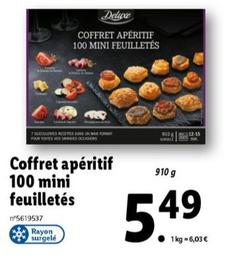 Deluxe - Coffret Apéritif 100 Mini Feuilletés