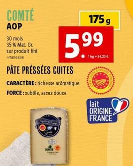 Comté AOP Pâte Préssées Cuites