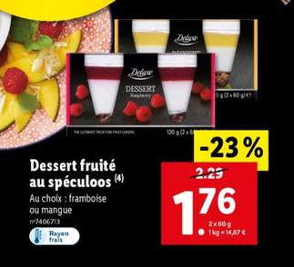 Deluxe - Dessert Fruité Au Spéculoos