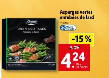 Deluxe - Asperges Vertes Enrobées De Lard