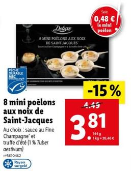 Deluxe - 8 Mini Poêlons Aux Noix De Saint Jacques