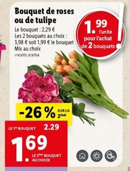 Bouquet De Roses Ou De Tulipe