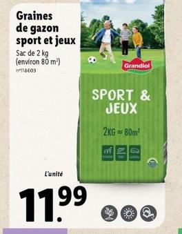 Grandiol - Graines De Gazon Sport Et Jeux