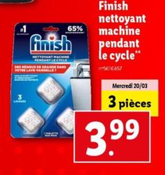 Finish - Nettoyant Machine Pendant Le Cycle