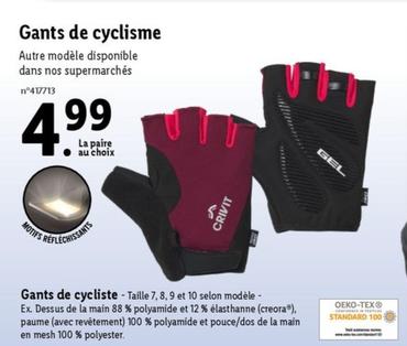 crivit - gants de cyclisme