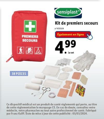 sensiplast - kit de premiers secours