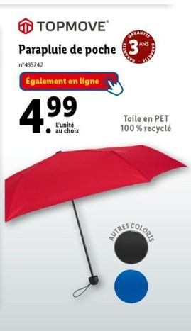 Topmove - Parapluie De Poche