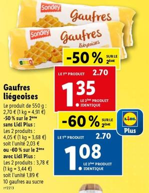 Sondey - Gaufres Liégeoises