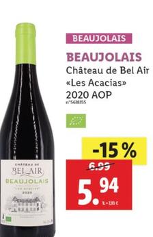 Château De Bel Air - Beaujolais 2020 AOP