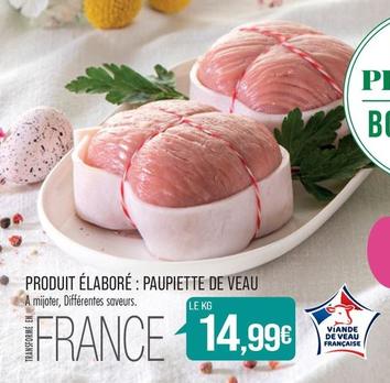 Produit Élaboré : Paupiette De Veau offre à 14,99€ sur Supermarché Match