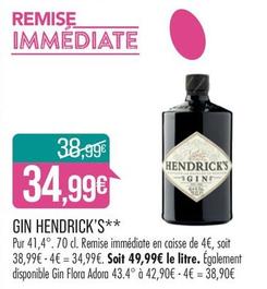 Hendrick's - Gin  offre à 34,99€ sur Supermarché Match