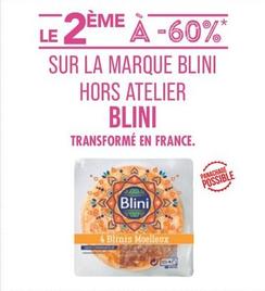 Blini - Sur La Marque Hors Atelier offre sur Supermarché Match