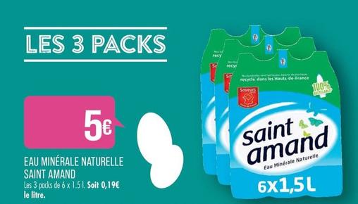 Saint Amand - Eau Minerale Naturelle  offre à 5€ sur Supermarché Match