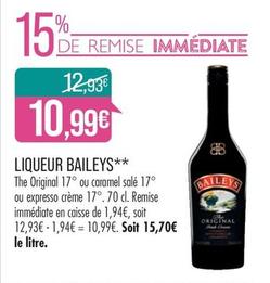Baileys - Liquer Baileys  offre à 10,99€ sur Supermarché Match