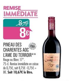 Pineau Des Charentes - l'Ame Du Terroir  offre à 8€ sur Supermarché Match