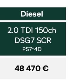 Tarifs Gamme 5 Places TTC Diesel offre à 484,7€ sur Škoda